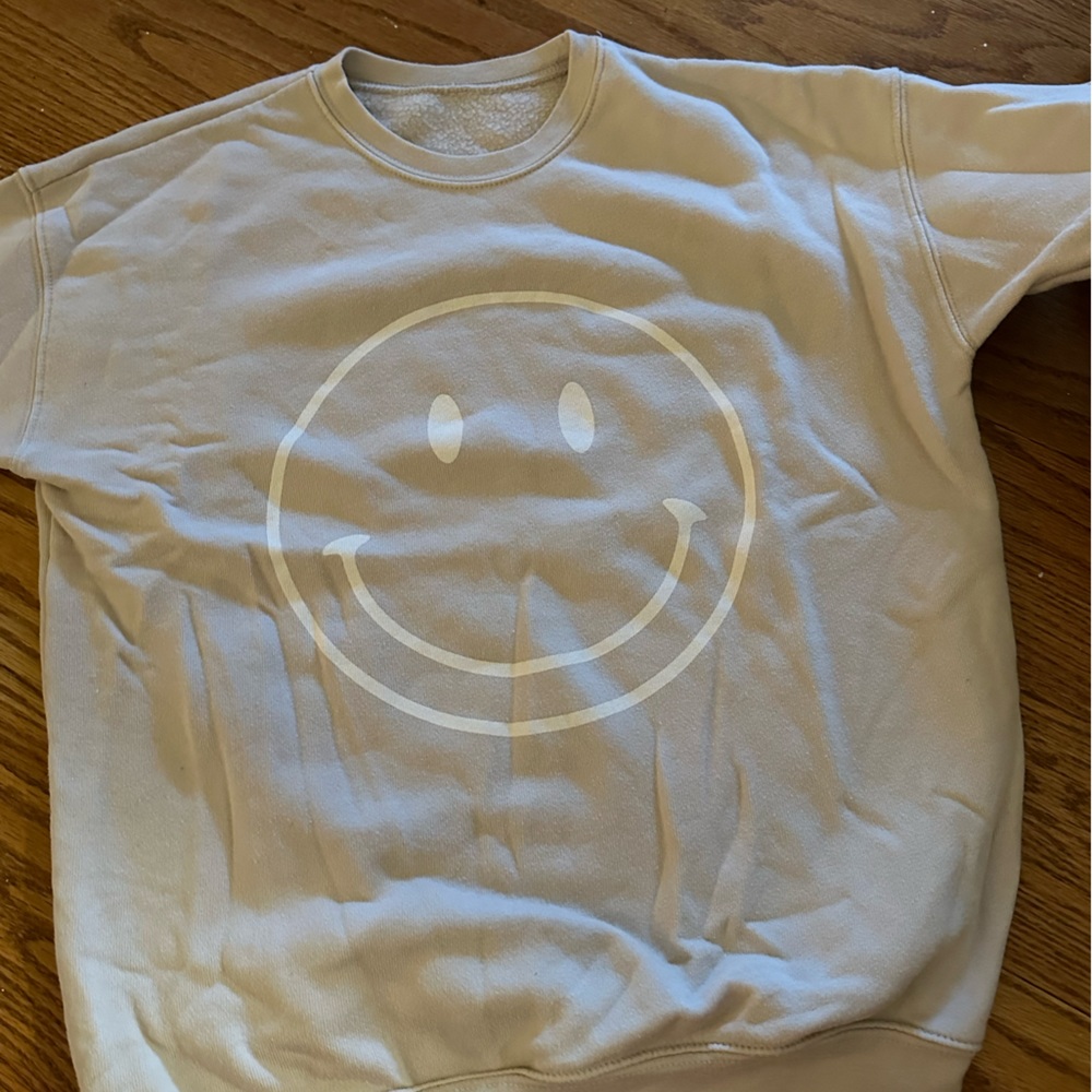 smiley face sweatshirt